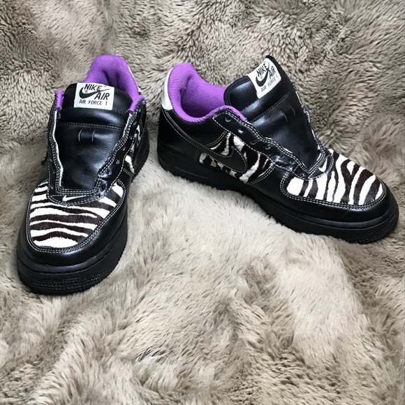 nike air force zebra print
